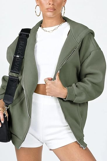 PRETTYGARDEN Women's 2026 Zip Up Y2K Hoodies Casual Long Sleeve Sweatshirts Fall Spring Track Jackets with Pockets