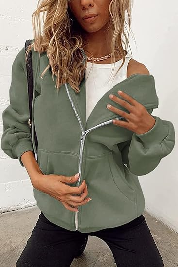 PRETTYGARDEN Women's 2026 Zip Up Y2K Hoodies Casual Long Sleeve Sweatshirts Fall Spring Track Jackets with Pockets