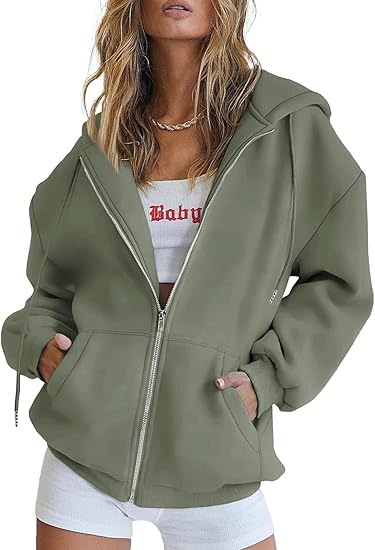 PRETTYGARDEN Women's 2026 Zip Up Y2K Hoodies Casual Long Sleeve Sweatshirts Fall Spring Track Jackets with Pockets